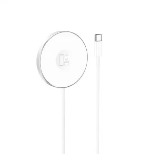 Incarcator Wireless Hoco CW41 Delight 3 in 1 Magtnetic [White]
